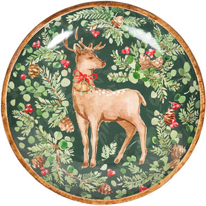 Forest Deer Wooden Dish