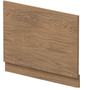 750mm Straight Bath End Panel and Plinth - Antique Oak
