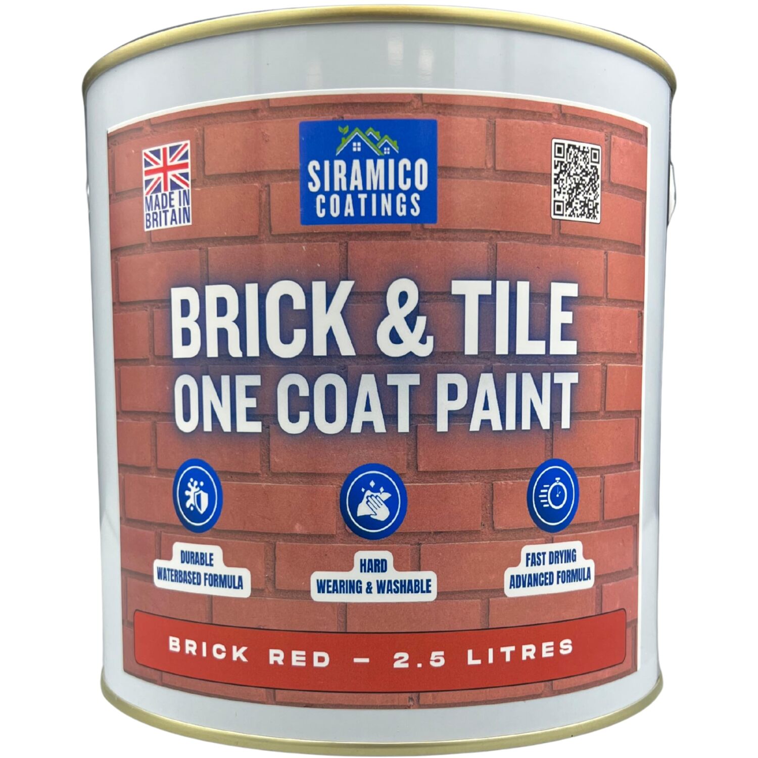 Brick & Tile Paint 1L Brick Red - Professional Finish - Image 3