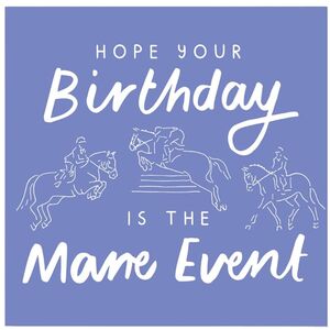 Gubblecote Mane Event Birthday Card
