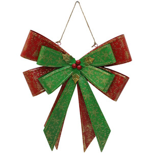 Vintage Bow Festive Wall Decor