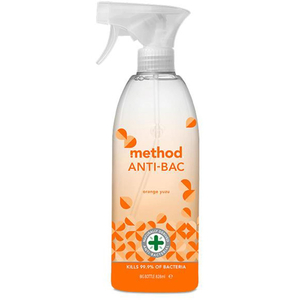 Method, Anti-Bacterial Surface Cleaner, 828ml, Orange Yuzu