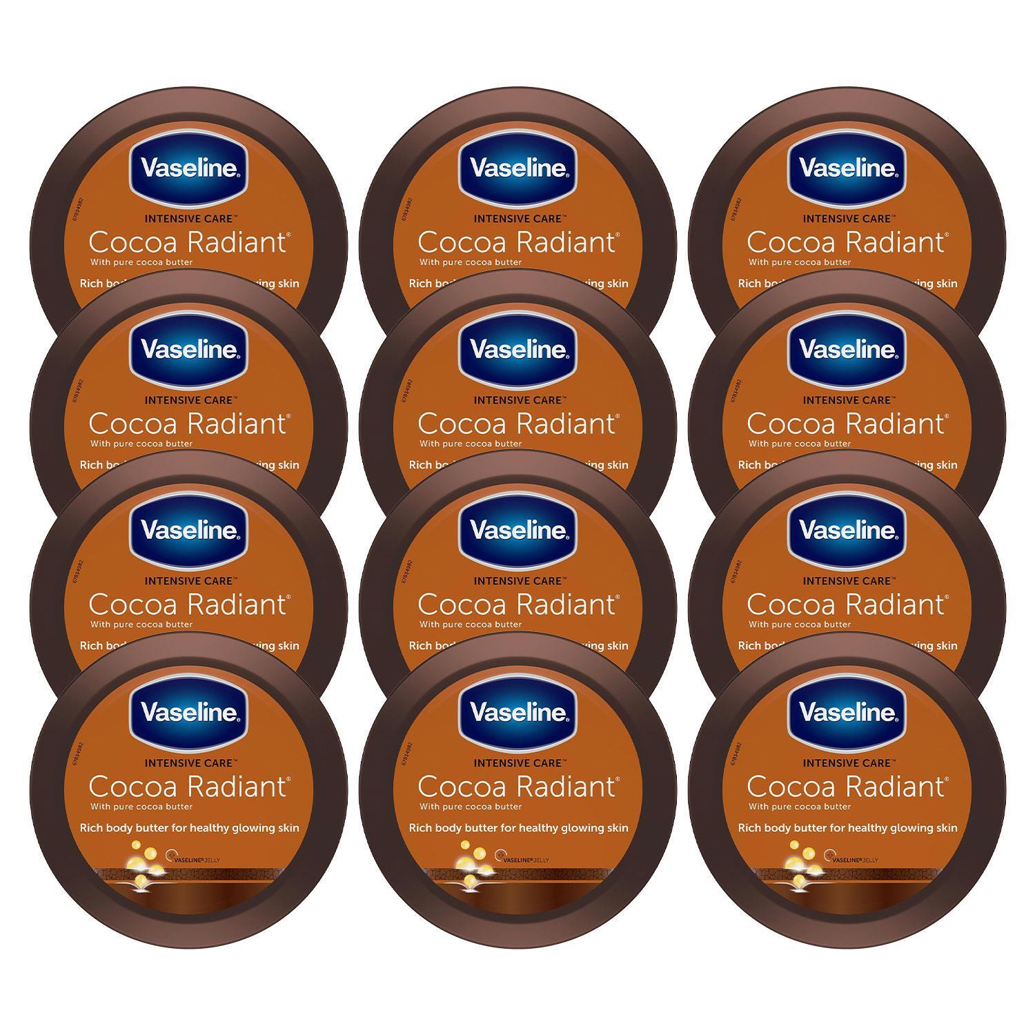 Vaseline Cocoa Radiant Moisture Rich Body Butter 250ml Intense Hydration 12 Pack in White - Image 5