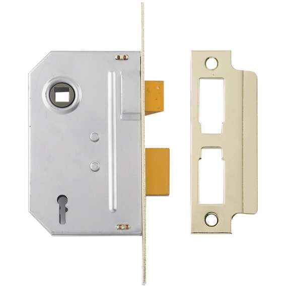 Yale Locks PM246 2-lever mortice sashlock polished chrome 67mm case 45mm backset