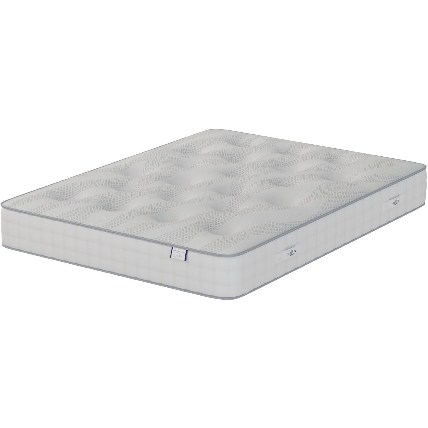 British Bed Company Cotton Pocket 1200 - White