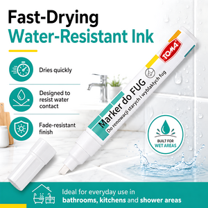 2 x White Grout Marker Pen