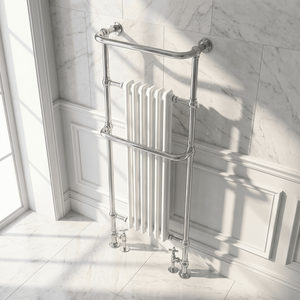 Balterley Towel Radiator 1500X575MM - Chrome White