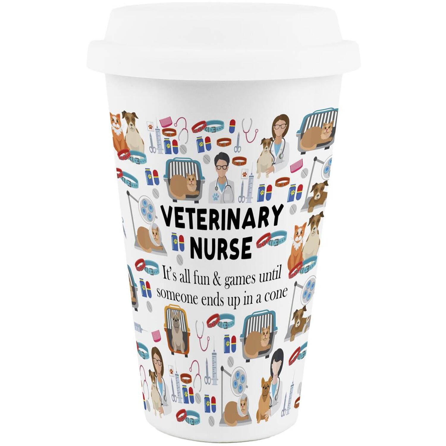 Image of Novelty Vet Nurse Ceramic Travel Mug&hellip;