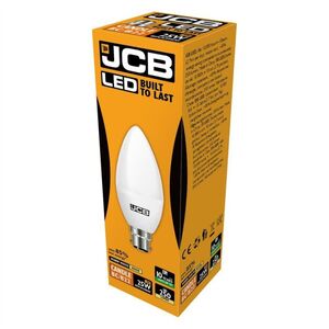 JCB LED Candle 250lm Opal 3w Light Bulb B22 2700k