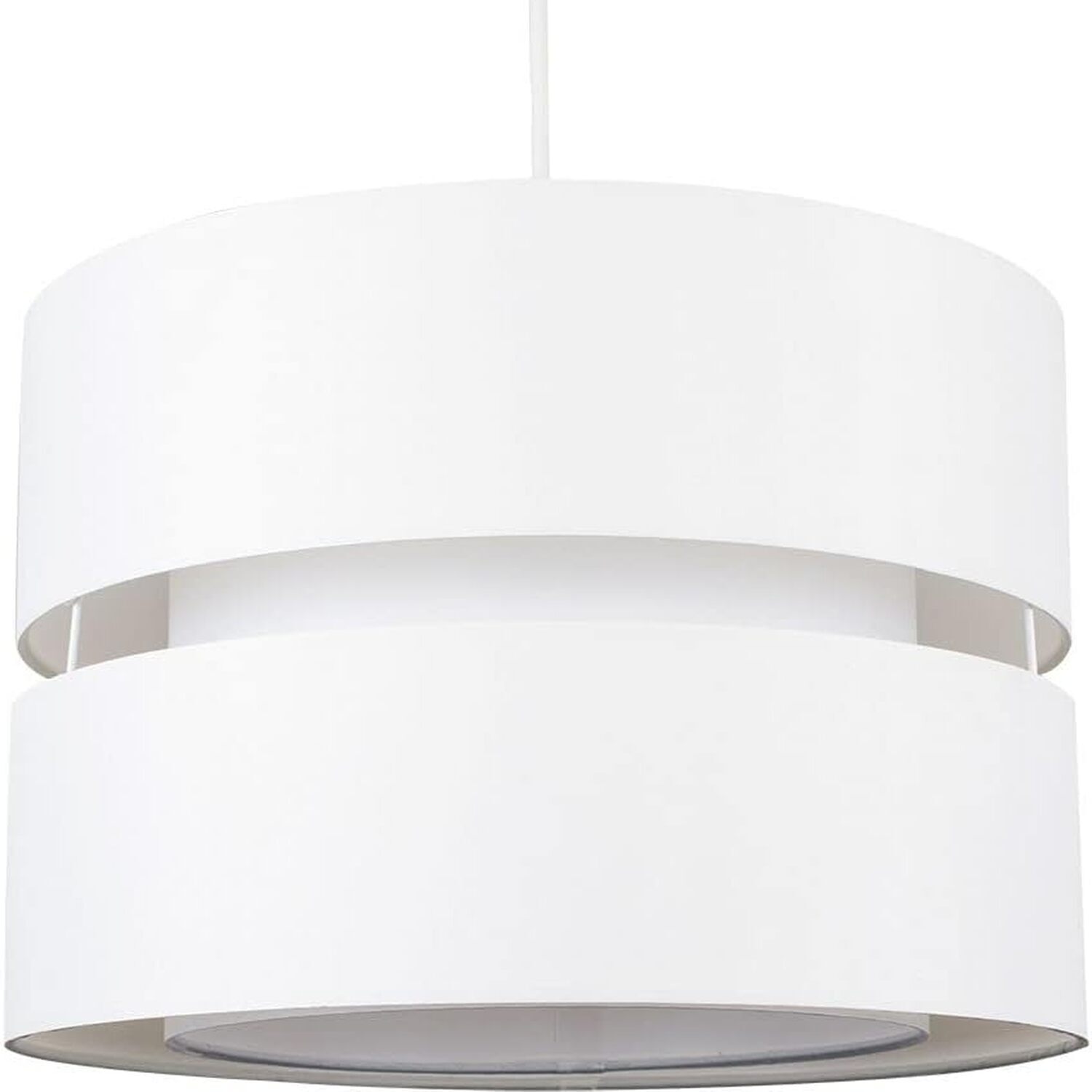Cgc Lighting Cgc Gayle Two Tier Double Ceiling Lamp Shade - Cream