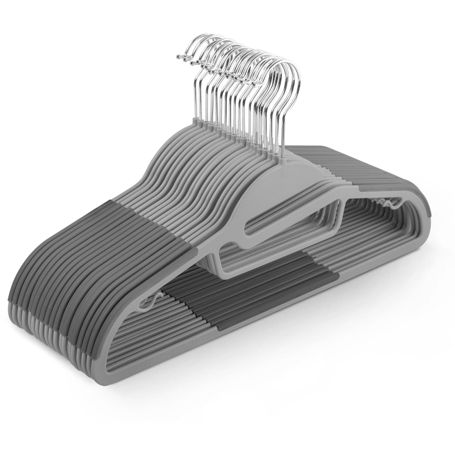 Keplin Non-Slip Hangers - Dark Grey / 30