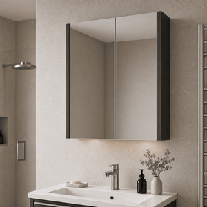 Balterley Mirror - 600mm - Graphite Grey Woodgrain