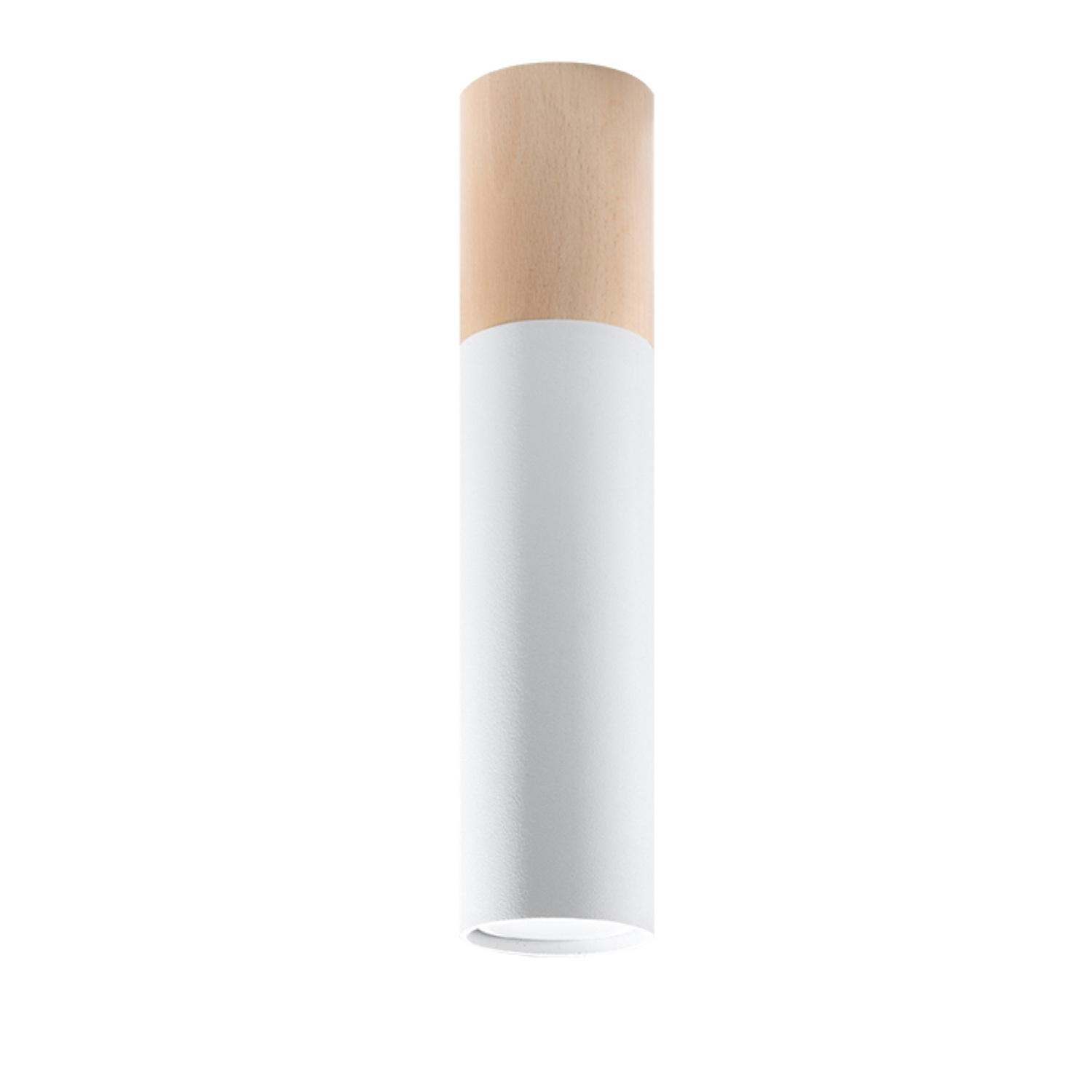 Sollux Lighting Ceiling Lamp Pablo Black - Natural Wood/White