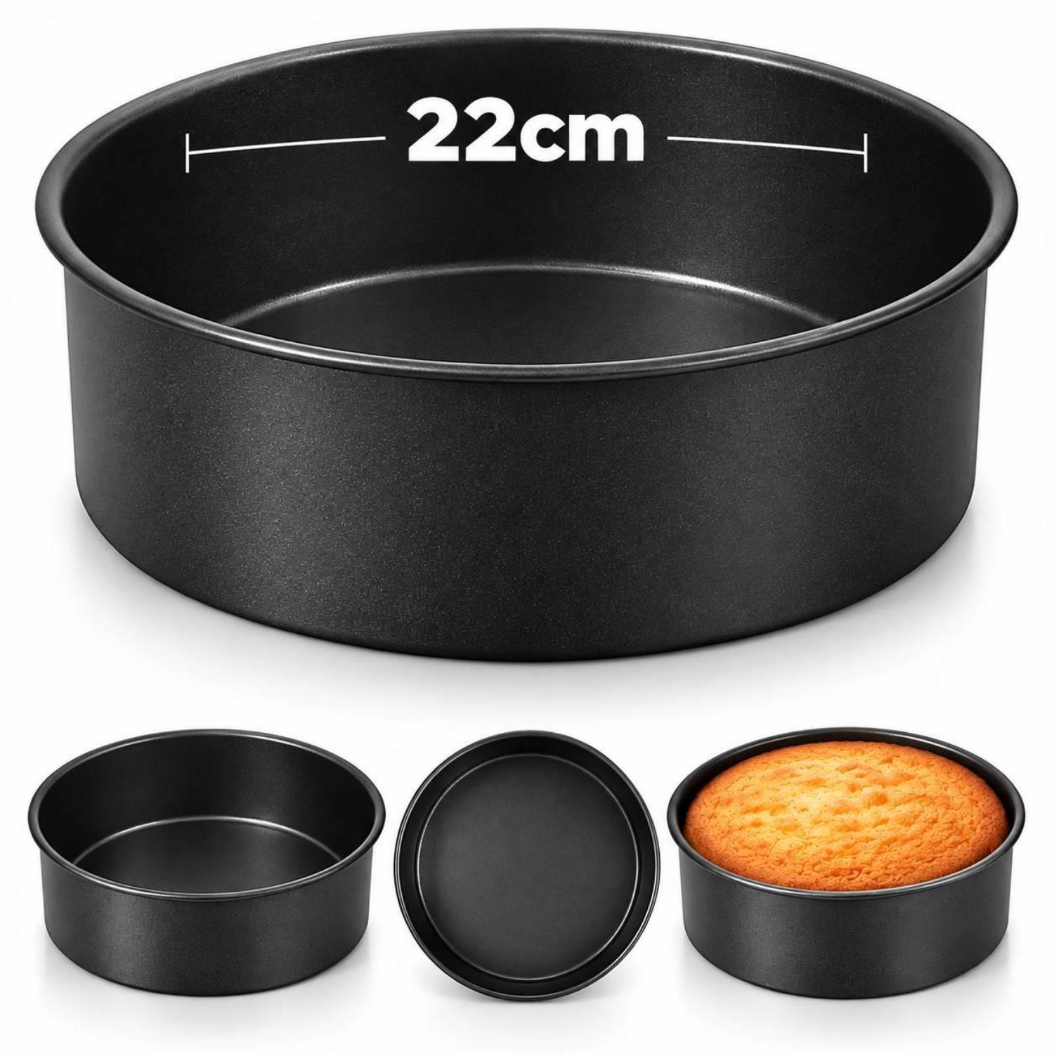 Image of Dyzi Round Non-Stick Deep Cake Baking&hellip;