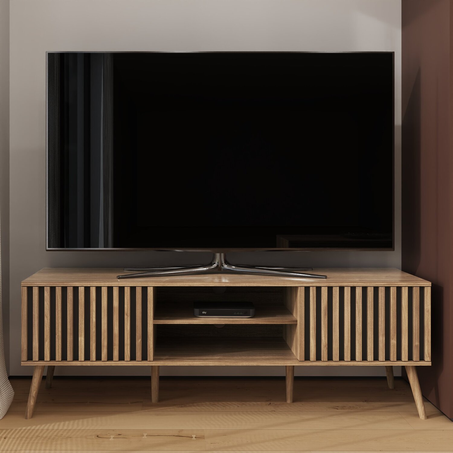 GFW Rowan TV Unit Oak - Image 9