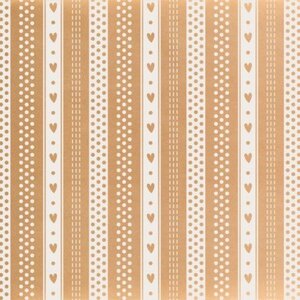 Natural Fancy Free Hearts Kraft Paper