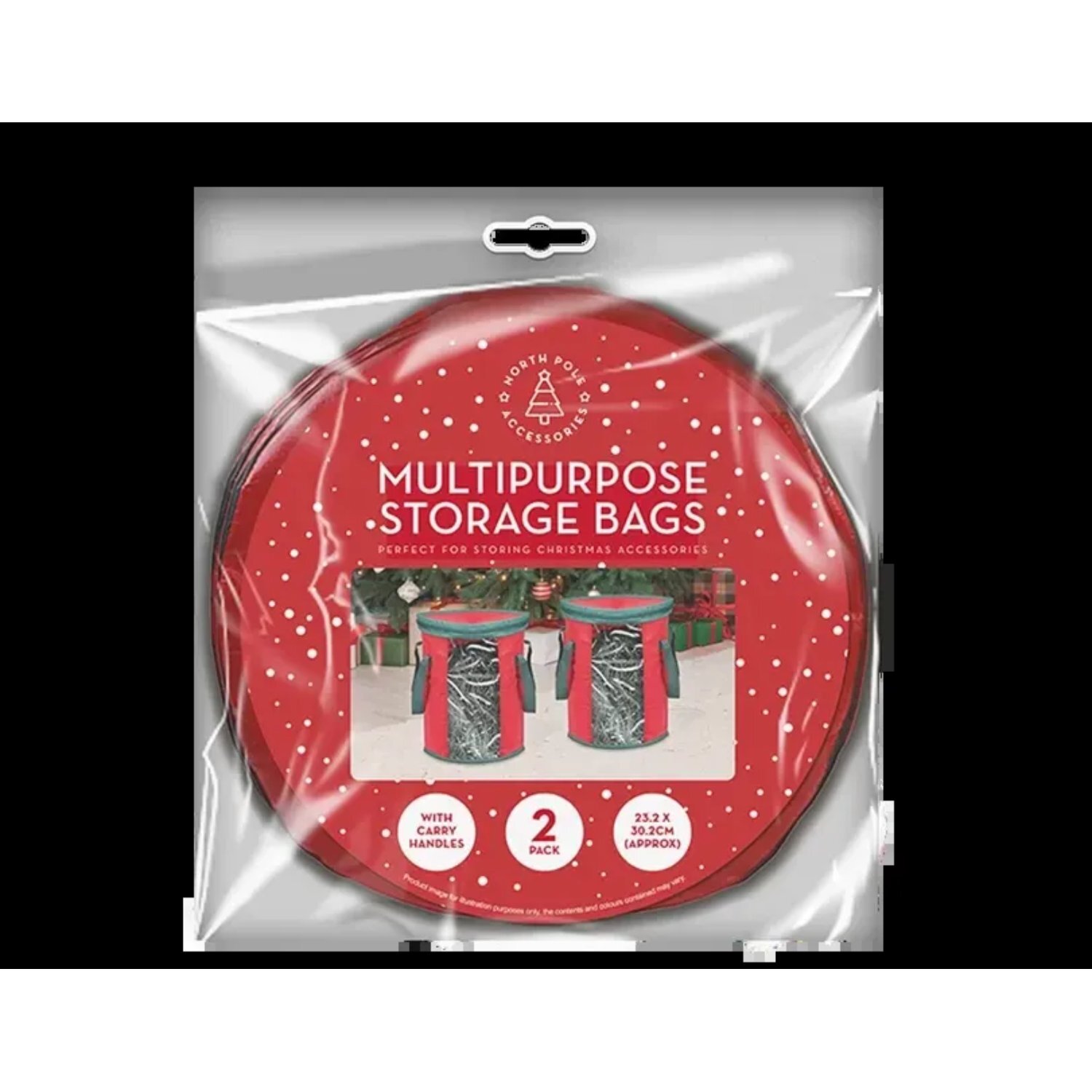 Kdmd Unisex Red Multicolorpurpose Storage Bags 2 Pack In - Image 2