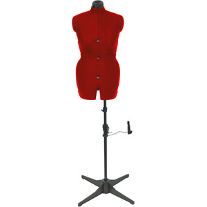 Adjustable Dressmakers Dummy / Trouser Form. Ruby Red