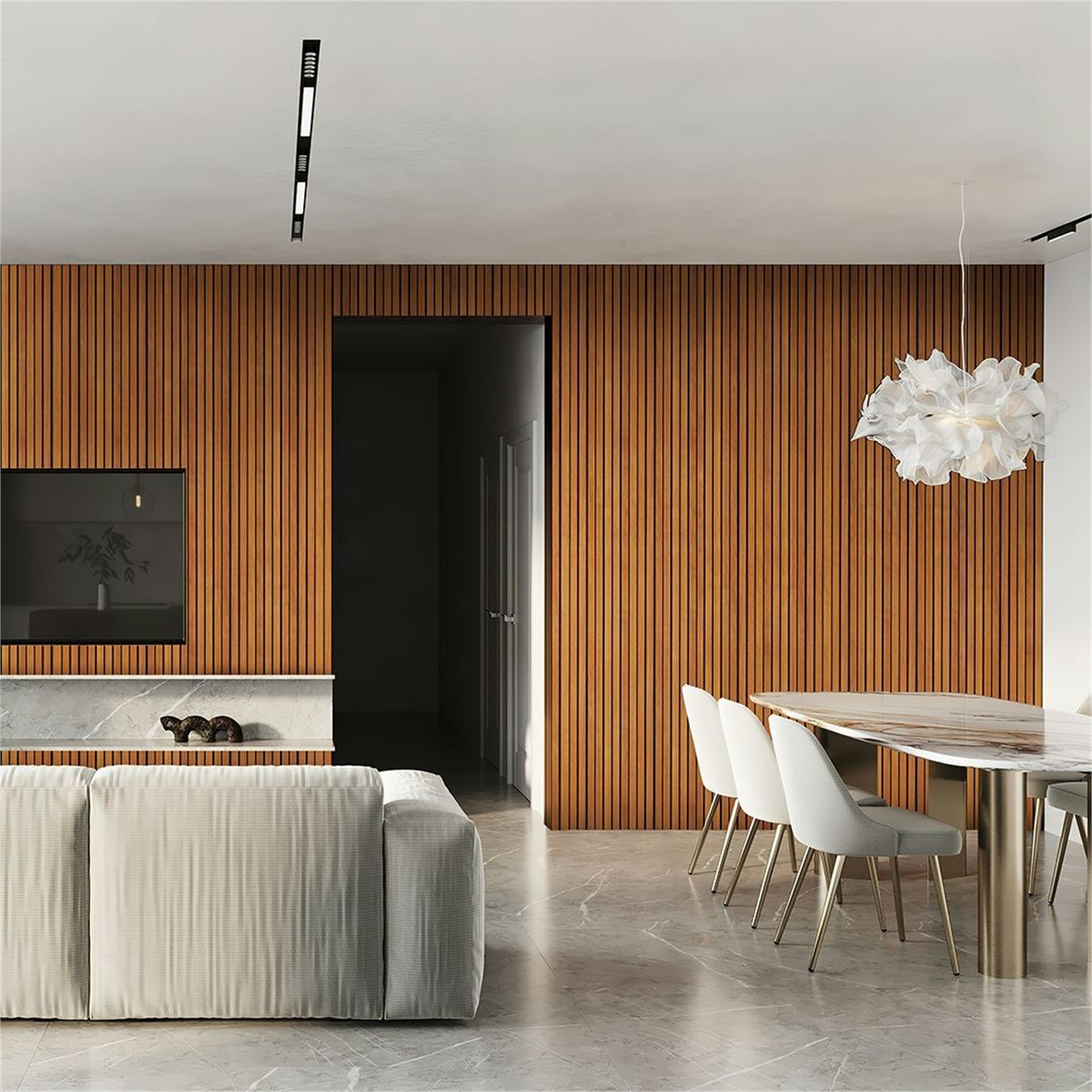 B&Q - Oak Finish Pine Wall Panelling (T) 9mm (W) 70mm (L) 2600mmPack Of 10 - Image 2