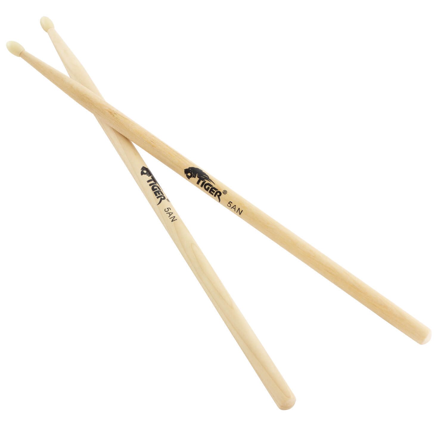 Tiger Music 5A Maple Drumsticks Nylon Tip - 5Ant - Neutral