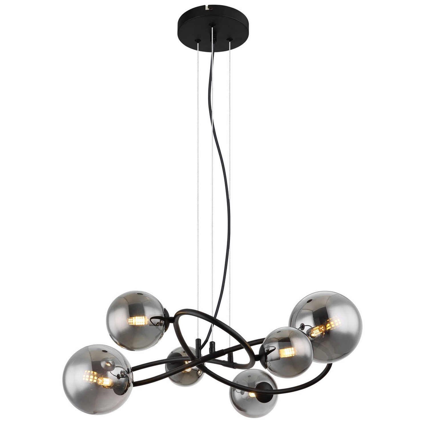 Globo Lighting Riha Pendant Light Black