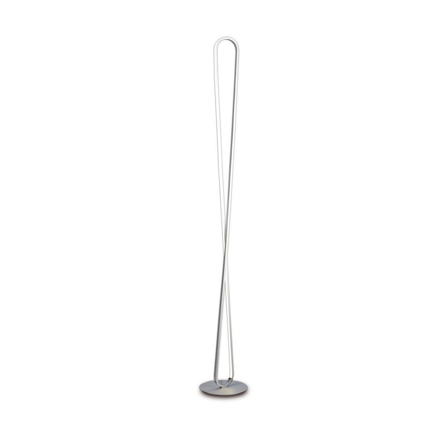 Inspired Lighting Bucle Floor Lamp Silver