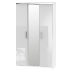 Carlton Ready Assembled 3 Door Mirrored Wardrobe
