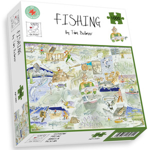 Tim Bulmer Illustrated Fishing 1000 Piece Jigsaw Puzzle