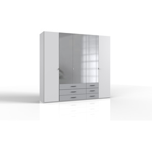 Ball White and Grey 5 Door Wardrobe