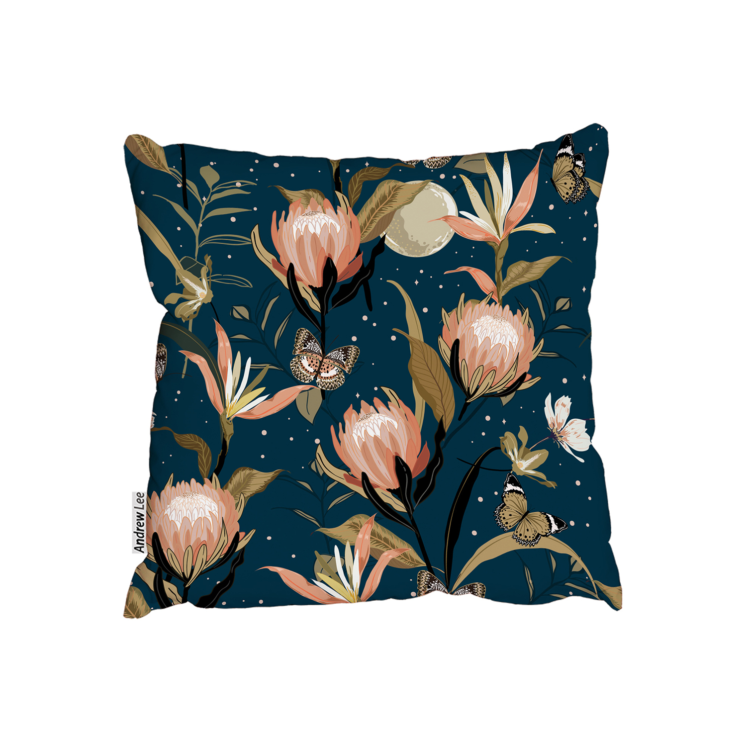 Protea Botanical Garden Cushion - Blue / 60cm
