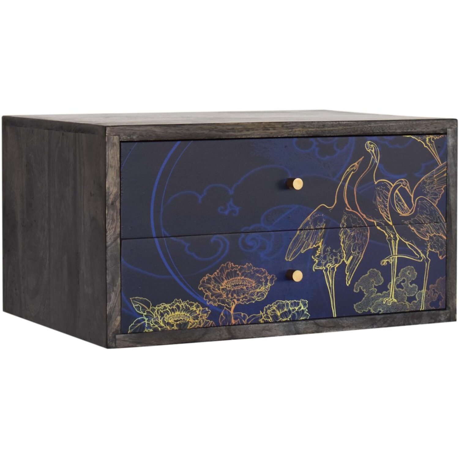 KDMK - Avanti Shangri-La Wall Mounted Bedside Table - Blue thumbnail