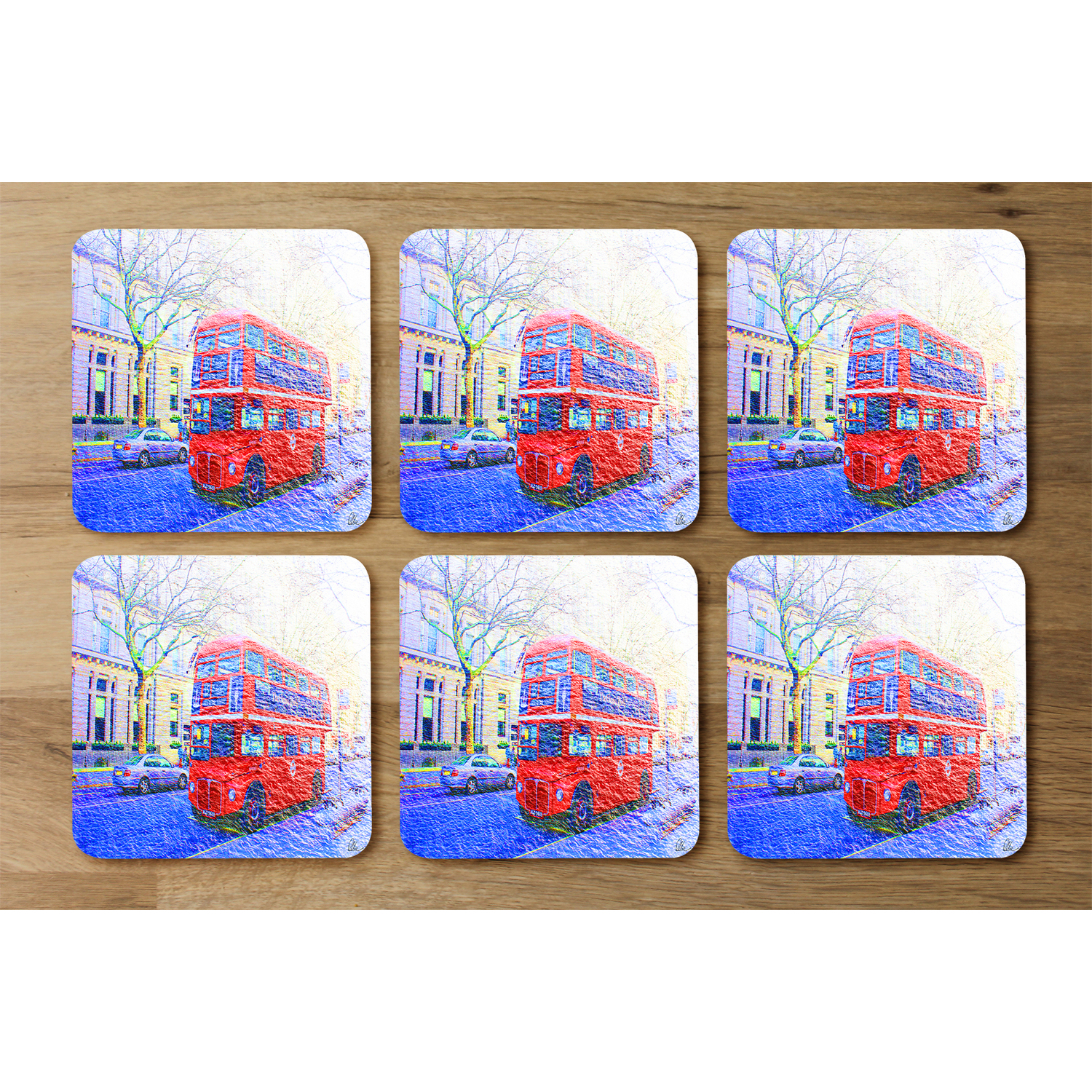 London Bus Red Coaster - Red