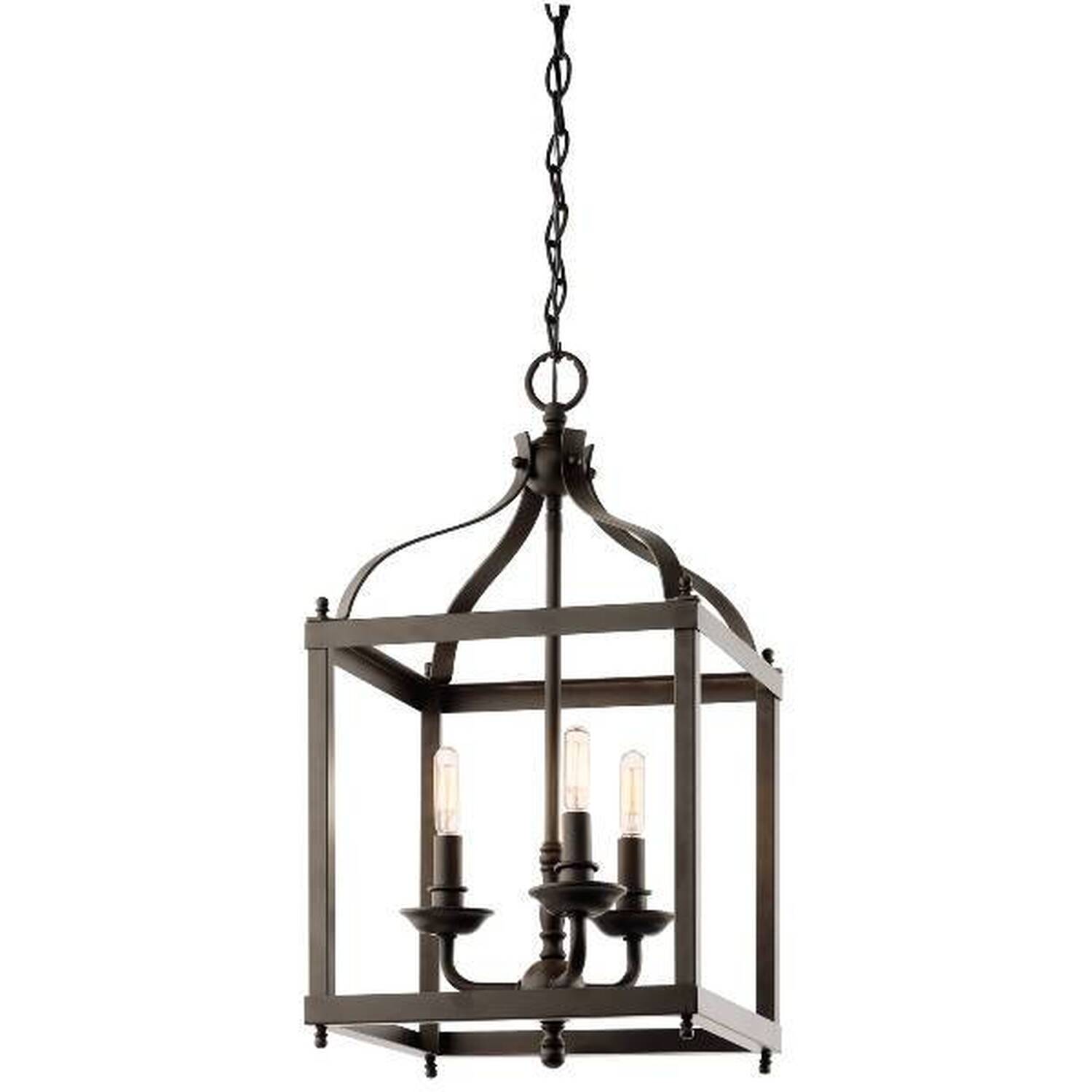 Elstead Larkin 3 Light Medium Ceiling Pendant Olde Bronze, E14 - Olde Bronze