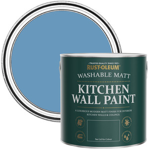 Rust-Oleum  Kitchen Wall Paint Matt  - Cornflower Blue 2.5L