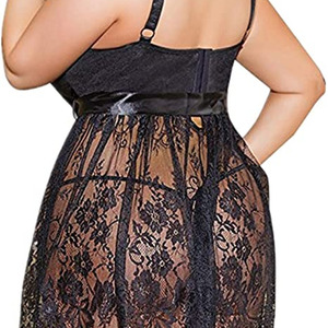 Plus Size Lace Lingerie Dress