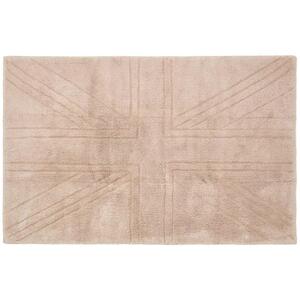 Cotton Tufted Rug Union Jack Plain Embossed Mat