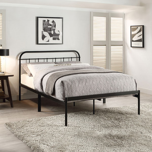 Aldbury Traditional Modern Black Metal Bed Frame