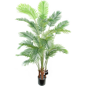 Artificial Areca Palm Tree Potted in Black Pot Extra Large