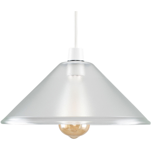 Retro Style Clear Glass Tapered Ceiling Pendant Light Shade