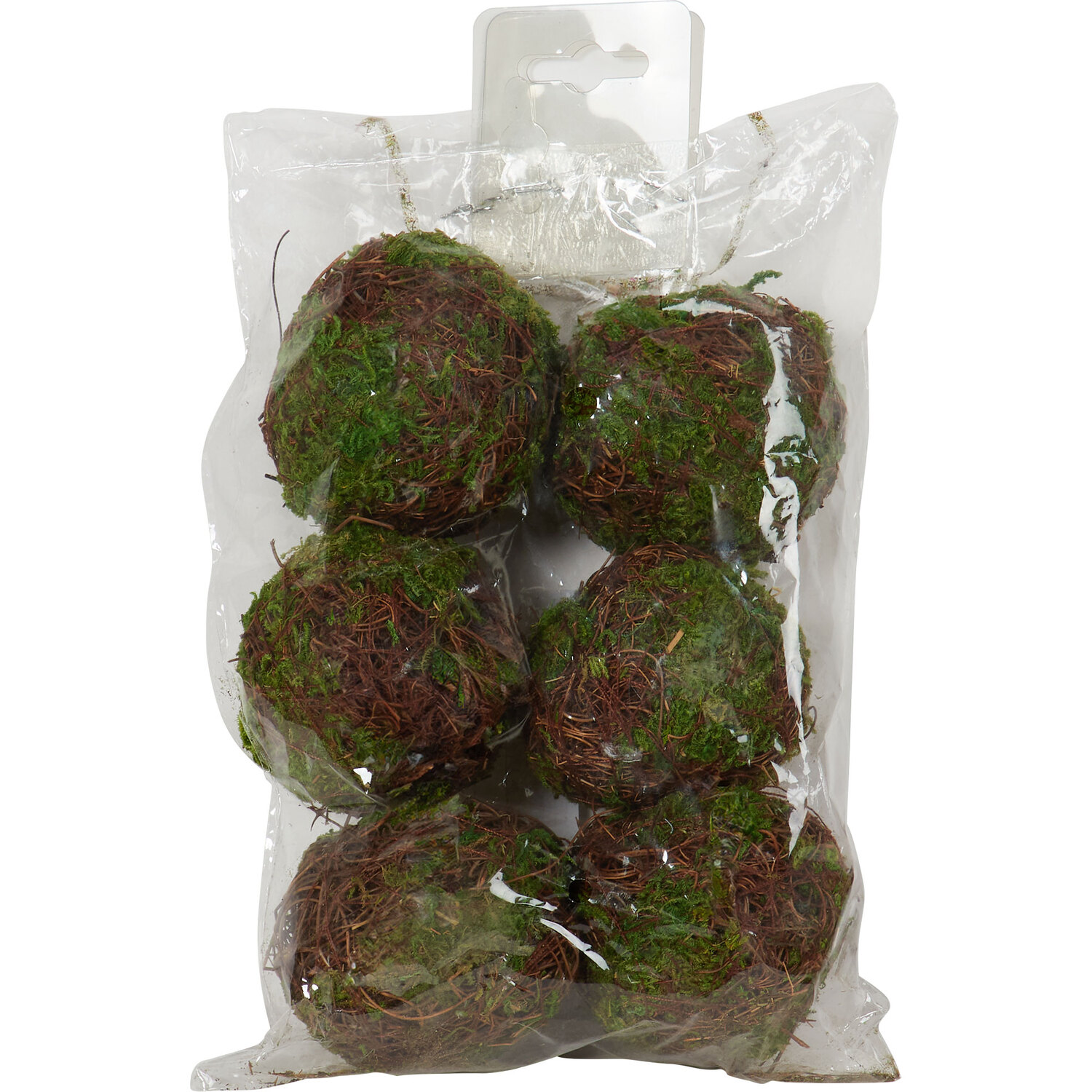 Pack of 6 Moss Balls - Green