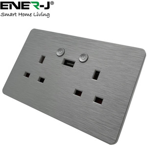 Smart Wi-Fi 13A Wi-Fi Twin Wall Sockets with 1 USB Ports