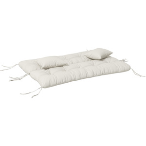 Outsunny 1 Seat Cushion, 1 Back Cushion and 2 Pillows with Ties