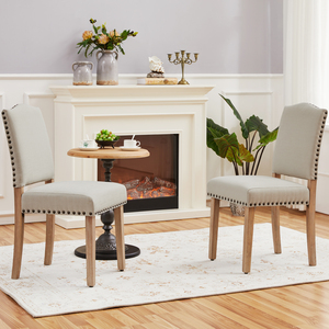 Set of 2 Fabric Upholstered Dining Chair