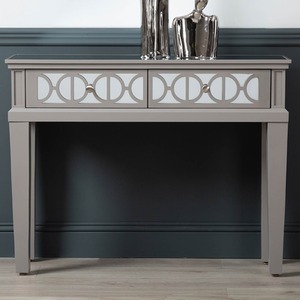 Shinny Grey Slim Modern Console Table for Living Room shot 5395591