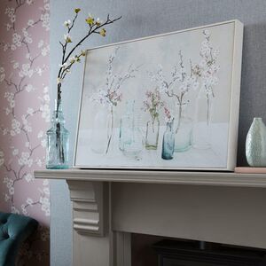 Art for the Home Apple Blossom Bottles Printed Canvas