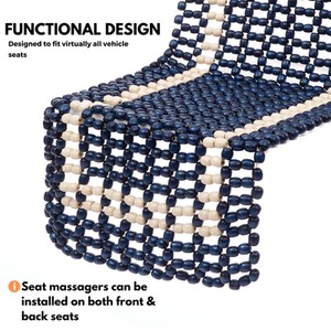 Blue Wooden Beaded Car Seat Covers Comfortable Seat Cushion shot 5729760