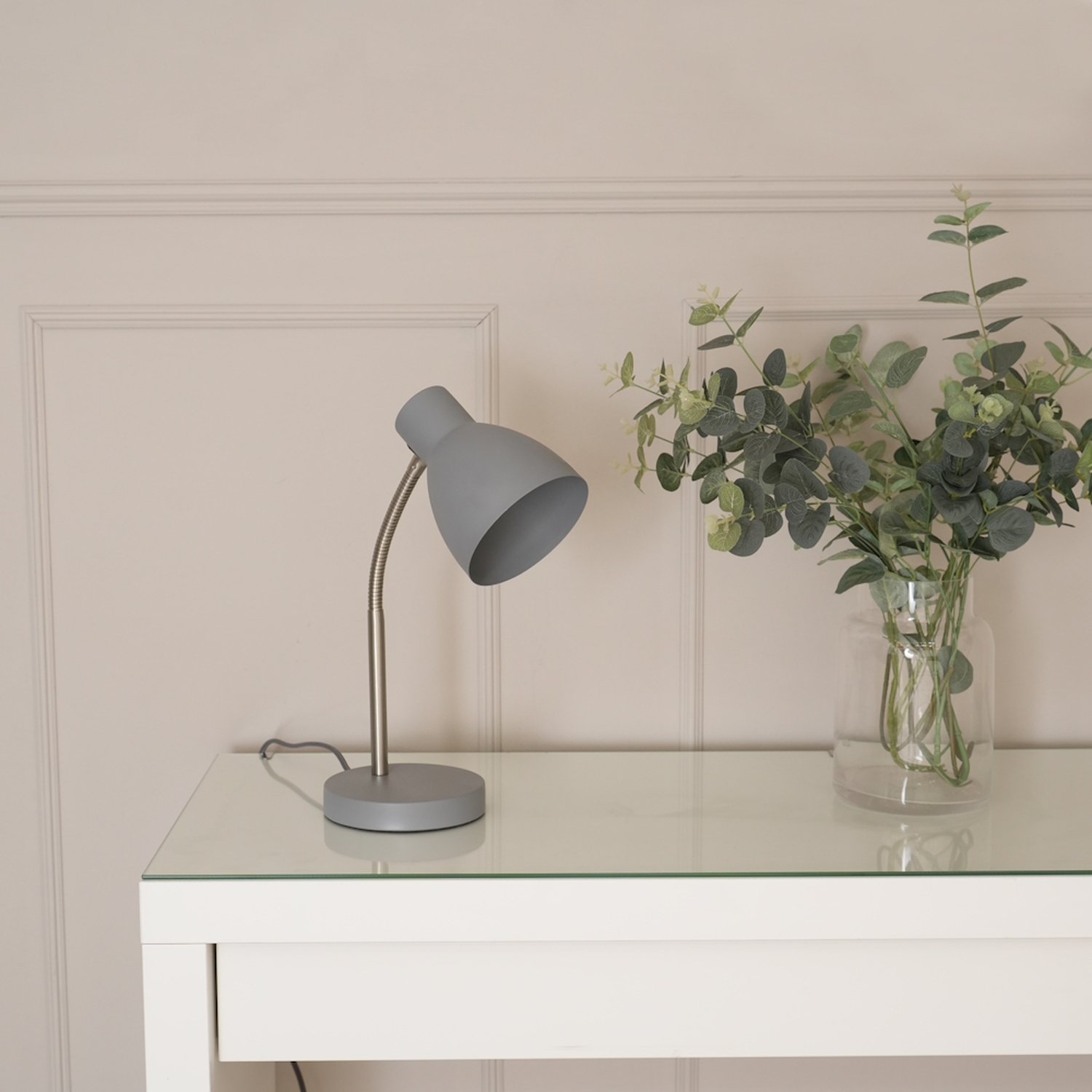 Keela Adjustable Flexi Neck Desk Lamp - Grey