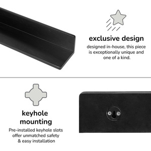 Black / 61cm Yung Wall Mounted Shelves shot 6278663