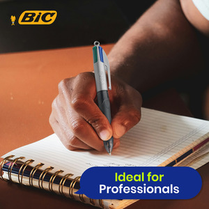 BIC 4 Colours Grip Pro Ballpoint Pen Medium Point