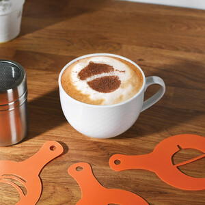 Autumn Barista Shaker and Stencil Set